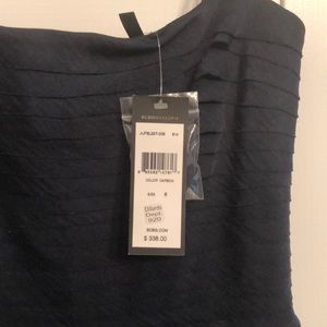 BCBGMAXAZRIA Navy strapless mini party dress US 6
